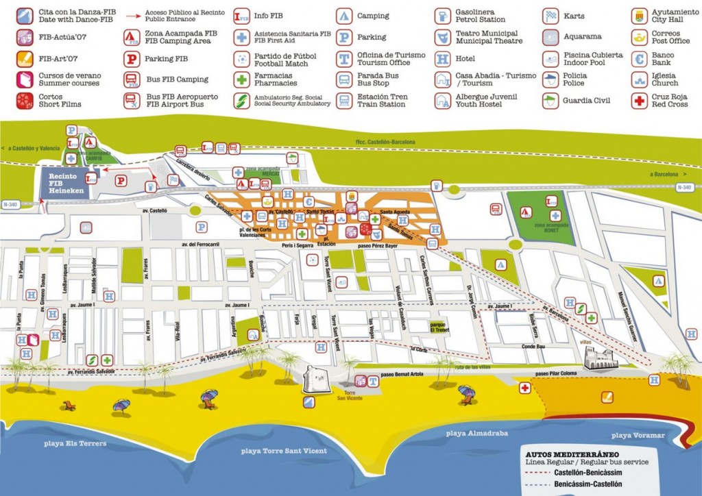 map of Benicassim | Benicassim